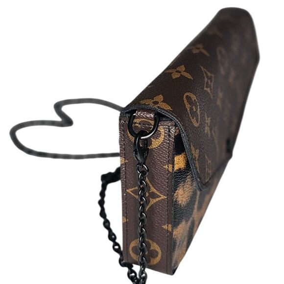 Louis Vuitton Felicie Pochette Monogram Canvas and Wild Animal Print - Picture 7 of 16